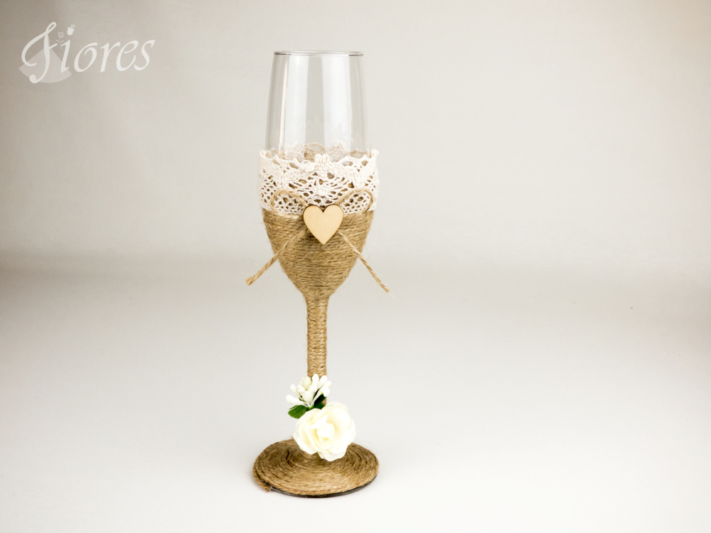 Vintage svadobné poháre “Rose” 2