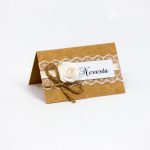 Svadobná menovka "Jemná čipka"