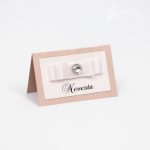 Svadobná menovka "Púdrová jemnosť"