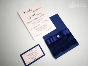 Svadobné oznámenie “Púdrová romantika v navy blue” - Otvorené