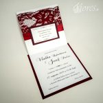 Svadobné oznámenia “Burgundy elegance” - Otvorené