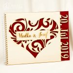 Svadobná kniha hostí "Kúsok srdca"